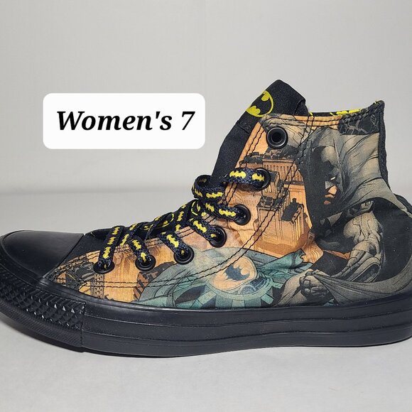 Converse All Star Chuck Taylor x Batman Women's Shoes Size 7 NWOB - Picture 1 of 11